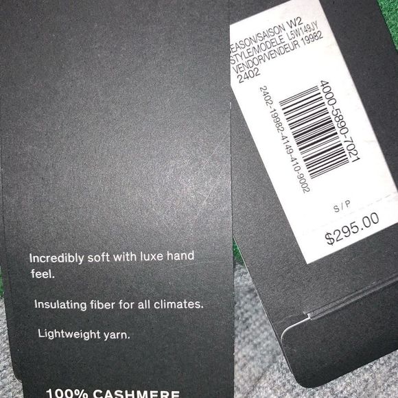 NWT Armani Exchange 100% Cashmere Comfy Warm Cozy Athleisure Wear - Picture 8 of 8